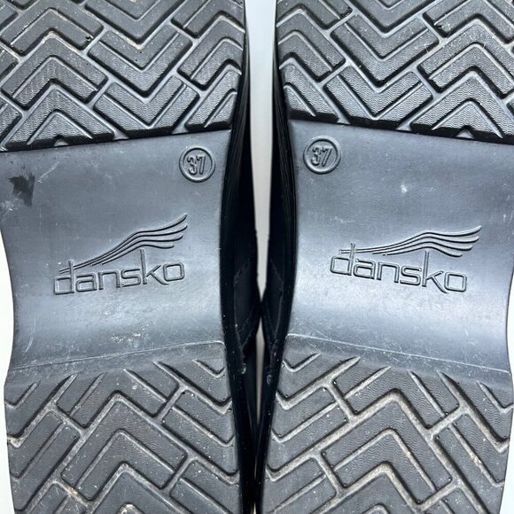 Dansko Professional Black Nubuck Leather Clogs | Size 37 Narrow - Picture 7 of 8
